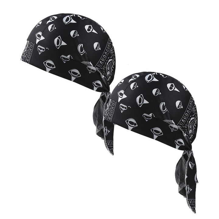 Paisley Cooling Headscarf Cap Set, Motorcycle Pirate Head Wrap Safety Helmet Liner, Elastic Fit Hand Washable Multifunctional Outdoor Headwear for Athletes &amp; Outdoor Enthusiasts