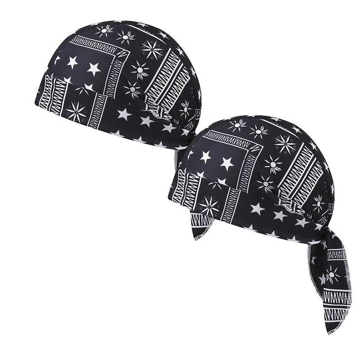 Paisley Cooling Headscarf Cap Set, Motorcycle Pirate Head Wrap Safety Helmet Liner, Elastic Fit Hand Washable Multifunctional Outdoor Headwear for Athletes &amp; Outdoor Enthusiasts