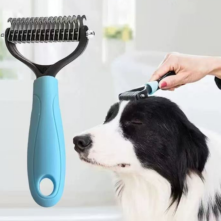 Dual-Sided Pet Grooming Comb for Dogs &amp; Cats