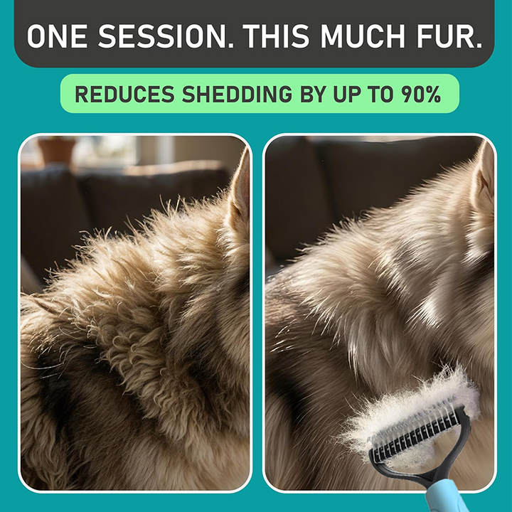 Dual-Sided Pet Grooming Comb for Dogs &amp; Cats
