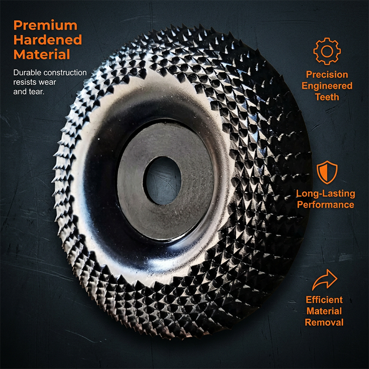🔥50% OFF! Wood shaping disc for angle grinder – rapid removal, ultra durable. Perfect for carving &amp; DIY! 50K+ sold! 🔧✨
