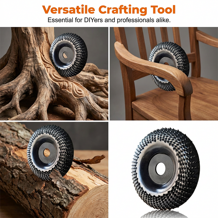 🔥50% OFF! Wood shaping disc for angle grinder – rapid removal, ultra durable. Perfect for carving &amp; DIY! 50K+ sold! 🔧✨