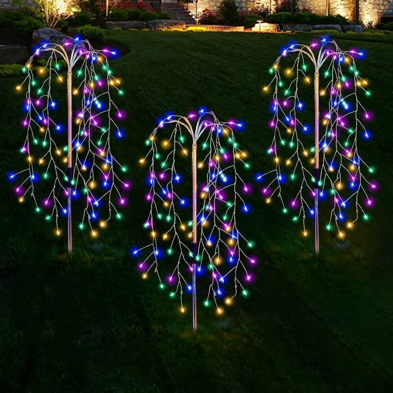 ✨Solar Firework Garden Lights – Waterproof Starburst Stake Lamps for Paths, Patios &amp; Parties 🌟🌧️✨ (Multi-Colour)