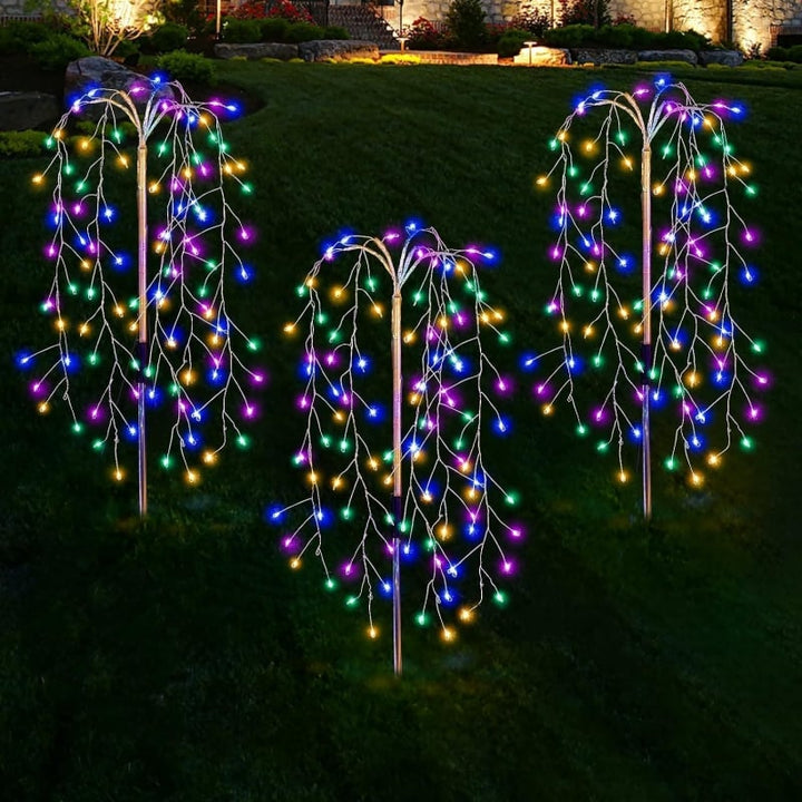 ✨Solar Firework Garden Lights – Waterproof Starburst Stake Lamps for Paths, Patios &amp; Parties 🌟🌧️✨ (Multi-Colour)