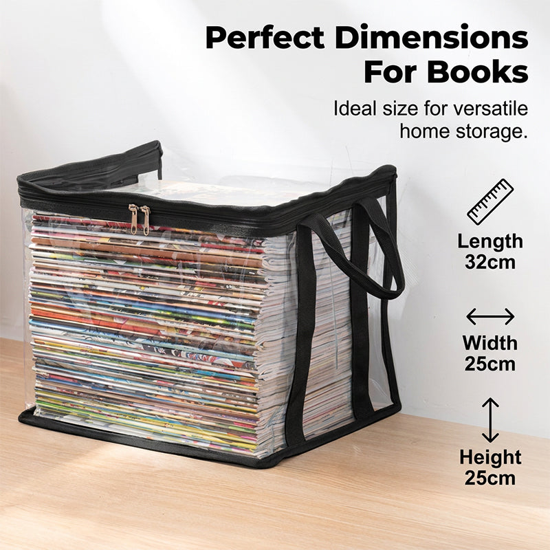 💖2026 Hot Sale✨Transparent Large-Capacity Dustproof &amp; Moisture-Proof Book Storage Bag