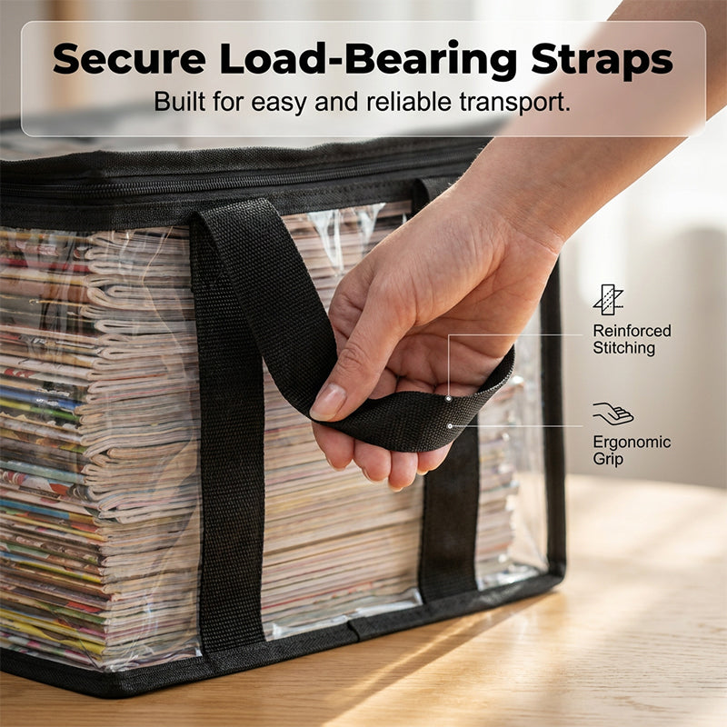 💖2026 Hot Sale✨Transparent Large-Capacity Dustproof &amp; Moisture-Proof Book Storage Bag