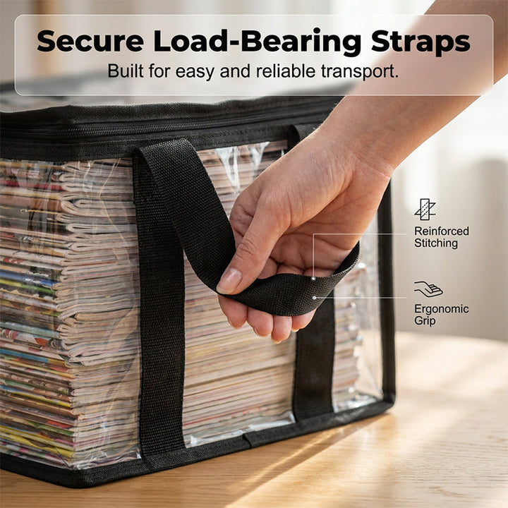 💖2026 Hot Sale✨Transparent Large-Capacity Dustproof &amp; Moisture-Proof Book Storage Bag