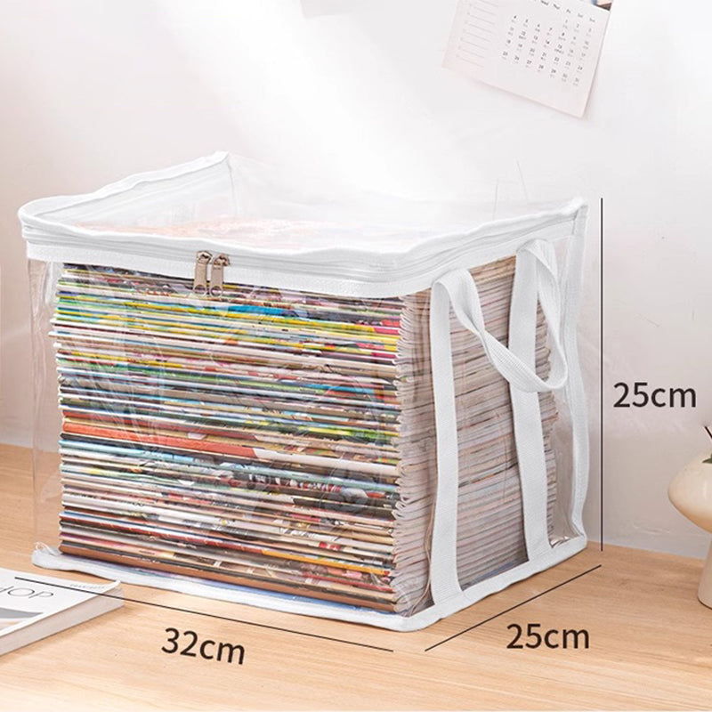 💖2026 Hot Sale✨Transparent Large-Capacity Dustproof &amp; Moisture-Proof Book Storage Bag