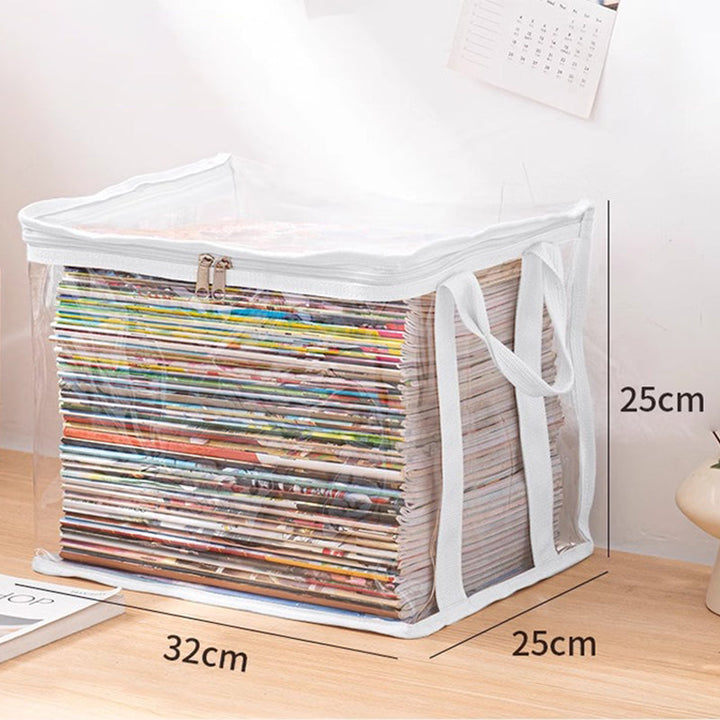 💖2026 Hot Sale✨Transparent Large-Capacity Dustproof &amp; Moisture-Proof Book Storage Bag