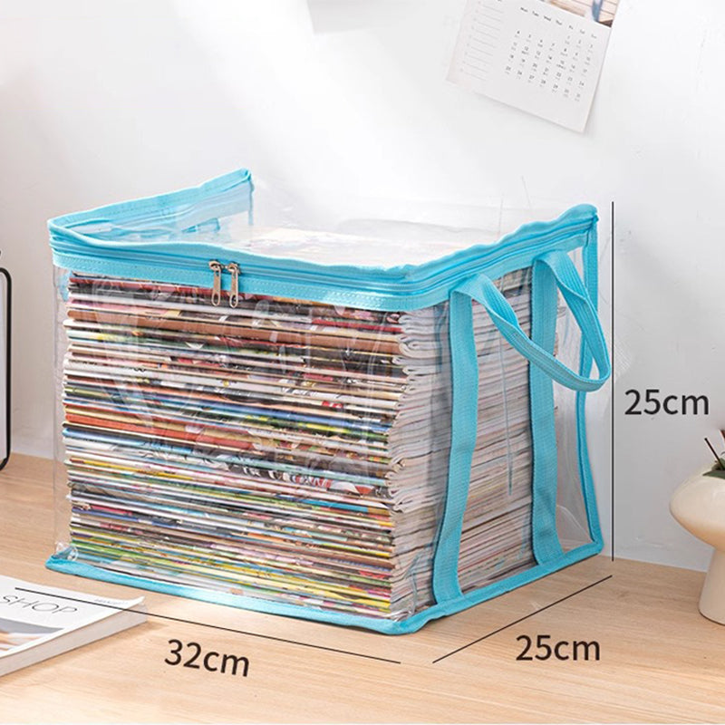 💖2026 Hot Sale✨Transparent Large-Capacity Dustproof &amp; Moisture-Proof Book Storage Bag