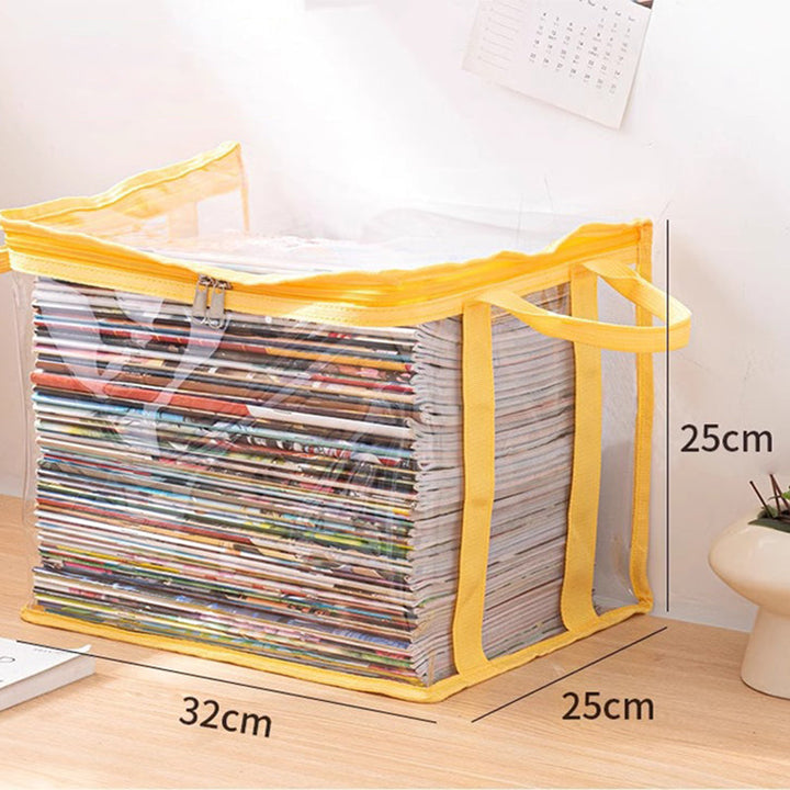💖2026 Hot Sale✨Transparent Large-Capacity Dustproof &amp; Moisture-Proof Book Storage Bag