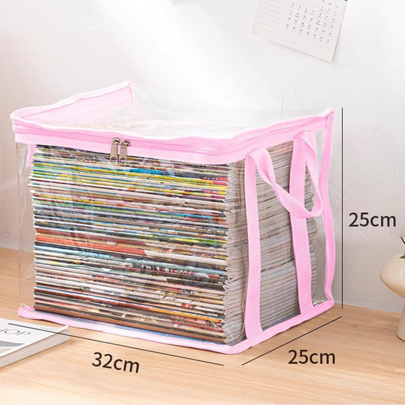 💖2026 Hot Sale✨Transparent Large-Capacity Dustproof &amp; Moisture-Proof Book Storage Bag