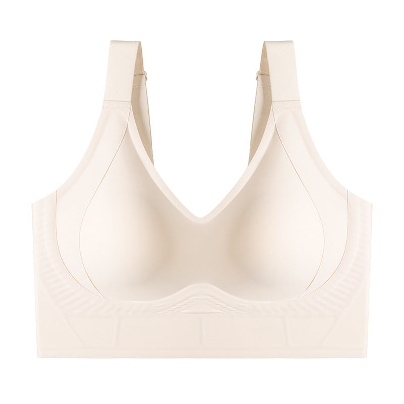 Soft Intention Plus Size Back Fat Smoothing Jelly Bra, Everyday, Seamless, Push Up
