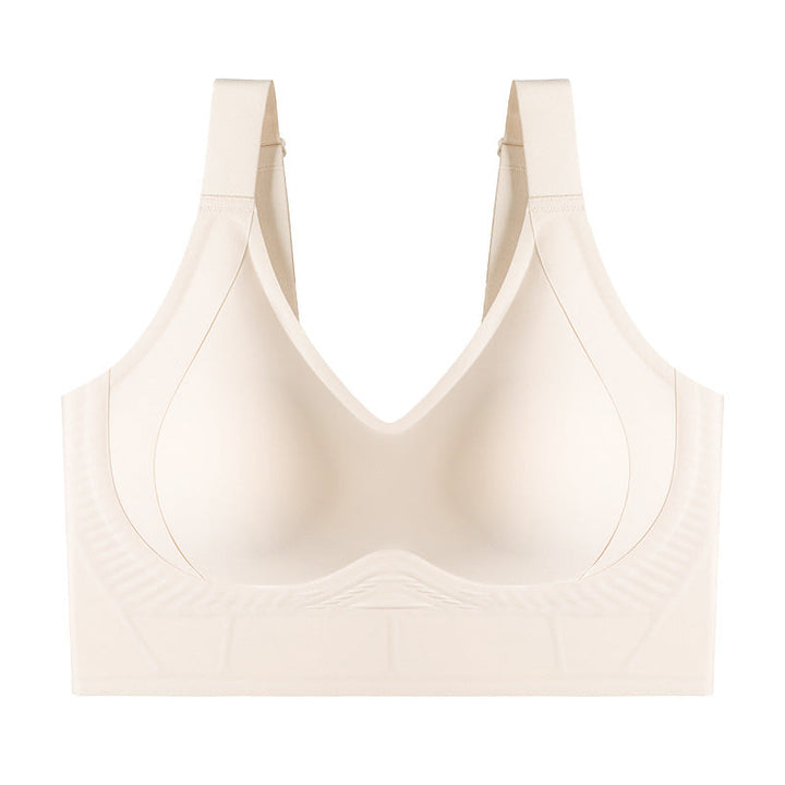 Soft Intention Plus Size Back Fat Smoothing Jelly Bra, Everyday, Seamless, Push Up