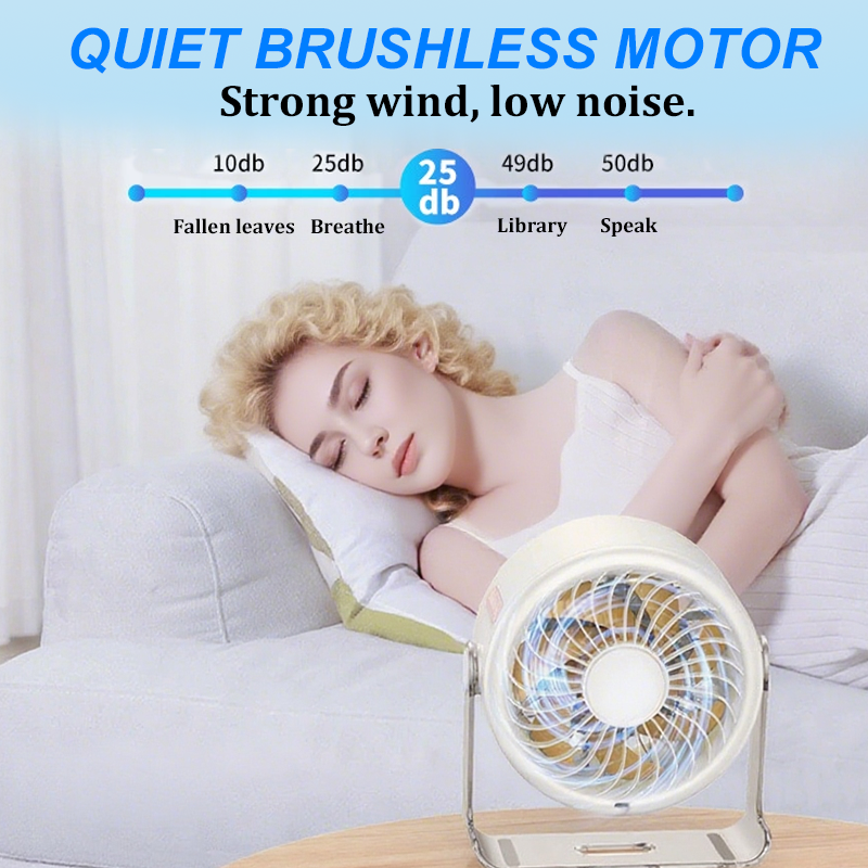 🏆2026 Hot Sales 50% OFF🔥Desk Fan – USB Rechargeable with LED Display 📊 | 100 Speeds, 120° Tilt &amp; Full Oscillation ↔️ | Ultra-Quiet for Bedroom 😴, Office 🖥️ &amp; Camping 🏕️ | Up to 24H Battery ⚡ | UK Designed 💡🇬🇧