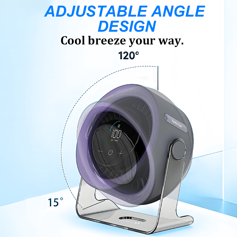 🏆2026 Hot Sales 50% OFF🔥Desk Fan – USB Rechargeable with LED Display 📊 | 100 Speeds, 120° Tilt &amp; Full Oscillation ↔️ | Ultra-Quiet for Bedroom 😴, Office 🖥️ &amp; Camping 🏕️ | Up to 24H Battery ⚡ | UK Designed 💡🇬🇧
