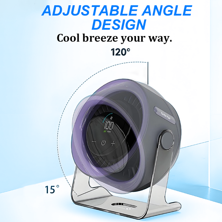 🏆2026 Hot Sales 50% OFF🔥Desk Fan – USB Rechargeable with LED Display 📊 | 100 Speeds, 120° Tilt &amp; Full Oscillation ↔️ | Ultra-Quiet for Bedroom 😴, Office 🖥️ &amp; Camping 🏕️ | Up to 24H Battery ⚡ | UK Designed 💡🇬🇧