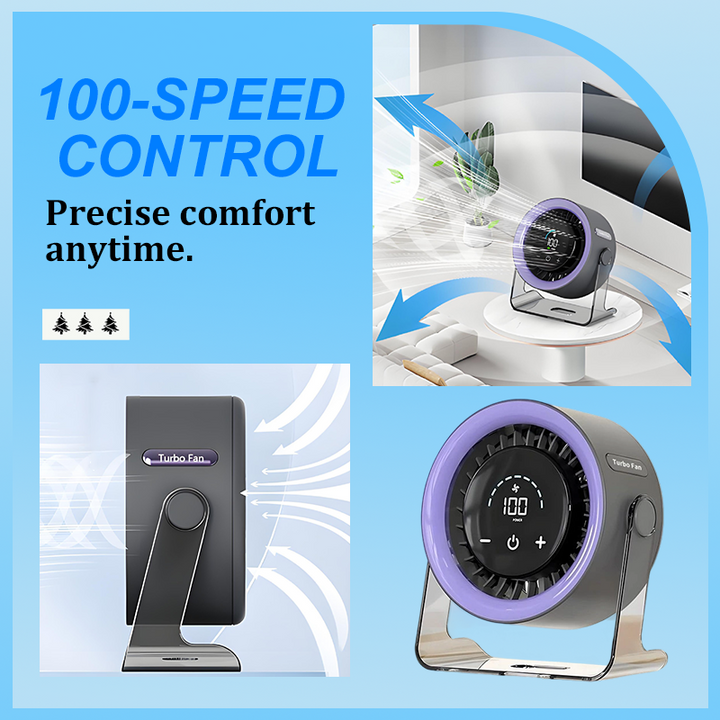 🏆2026 Hot Sales 50% OFF🔥Desk Fan – USB Rechargeable with LED Display 📊 | 100 Speeds, 120° Tilt &amp; Full Oscillation ↔️ | Ultra-Quiet for Bedroom 😴, Office 🖥️ &amp; Camping 🏕️ | Up to 24H Battery ⚡ | UK Designed 💡🇬🇧
