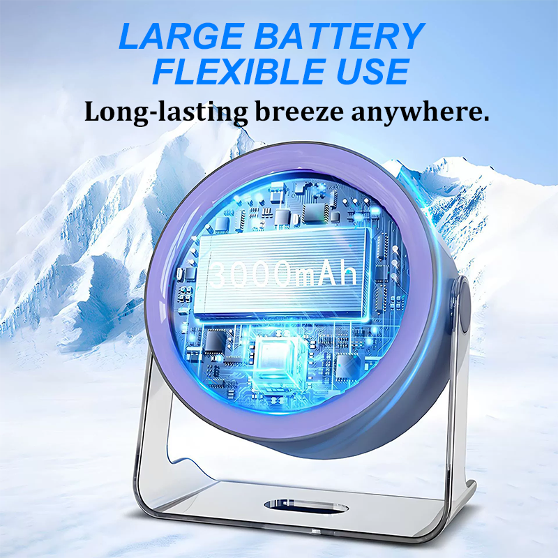 🏆2026 Hot Sales 50% OFF🔥Desk Fan – USB Rechargeable with LED Display 📊 | 100 Speeds, 120° Tilt &amp; Full Oscillation ↔️ | Ultra-Quiet for Bedroom 😴, Office 🖥️ &amp; Camping 🏕️ | Up to 24H Battery ⚡ | UK Designed 💡🇬🇧