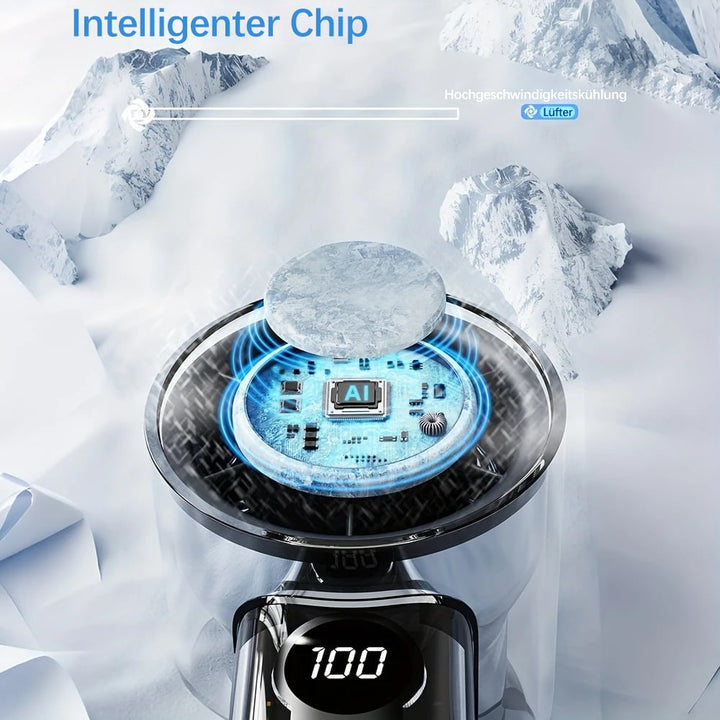 ❄️ LIMITED-TIME 50% OFF! ✨ Bladeless Cooling Fan – Digital Display, 100+ Speeds, Portable ⚡