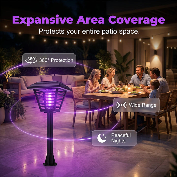 ⏳🔥LIMITED-TIME 50% OFF! 🦟 Solar-Powered Mosquito Zapper &amp; Garden Light – Bug-Free Summer Nights ✨