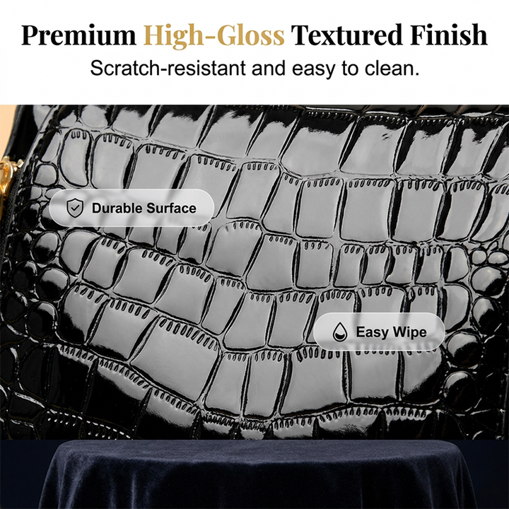 👜 50% OFF! ✨ Glossy Crocodile Pattern Women&