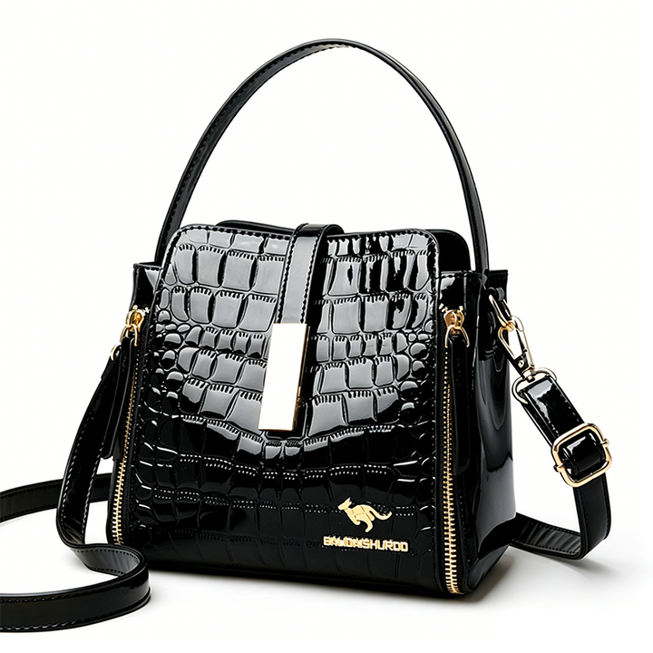 👜 50% OFF! ✨ Glossy Crocodile Pattern Women&