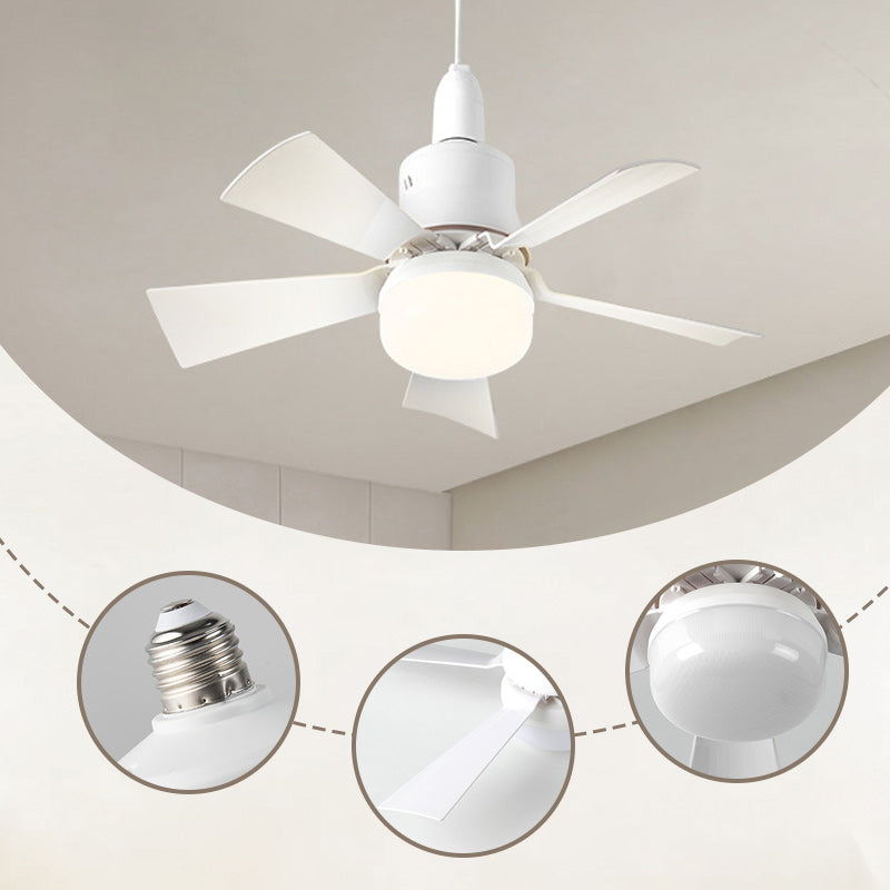 2-in-1 Portable Ceiling Fan &amp; Light With Remote Control