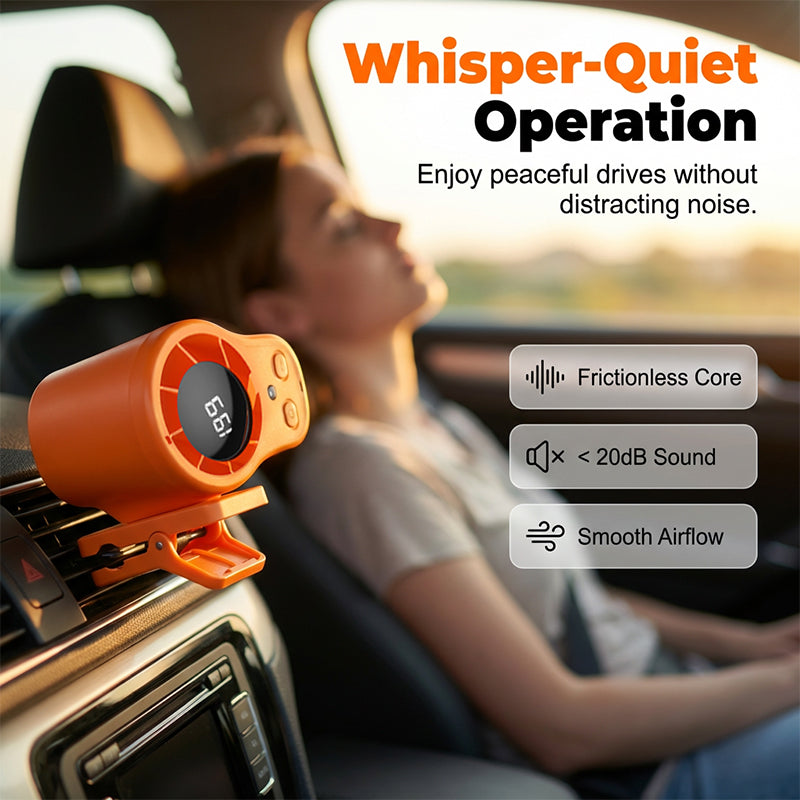 🔥Hands-Free Personal Cooling Fan with LED Display For Car