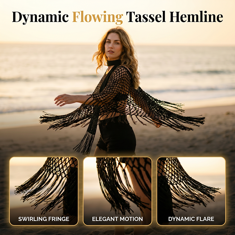 Summer Metallic Crochet Cover-Up – Lightweight, Flowy &amp; Effortlessly Stylish summer outfit
