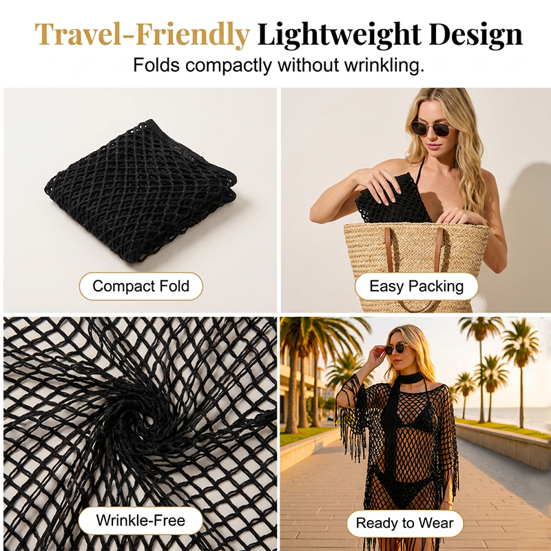 Summer Metallic Crochet Cover-Up – Lightweight, Flowy &amp; Effortlessly Stylish summer outfit