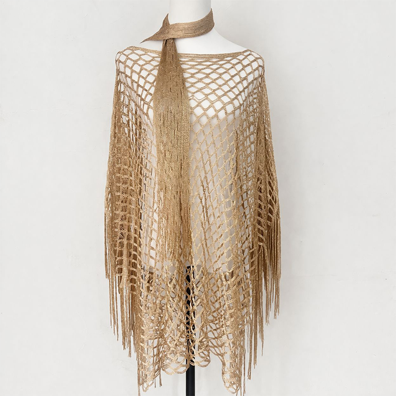 Summer Metallic Crochet Cover-Up – Lightweight, Flowy &amp; Effortlessly Stylish summer outfit