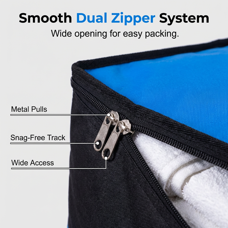 Collapsible Storage and Moving Bag – Heavy-duty handles &amp; zippered closure – Folds flat, perfect for moving, travel or closet organization – reusable &amp; easy to clean 🏠