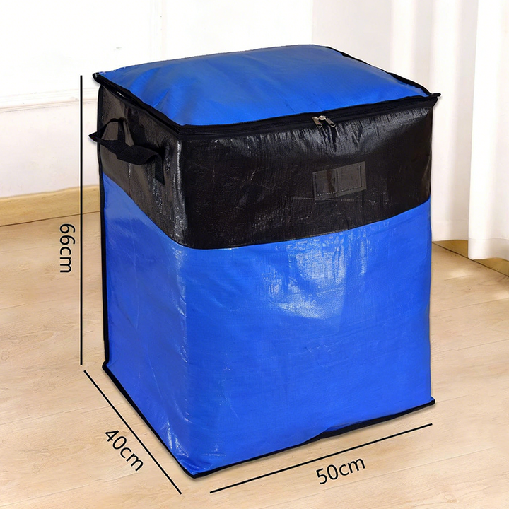 Collapsible Storage and Moving Bag – Heavy-duty handles &amp; zippered closure – Folds flat, perfect for moving, travel or closet organization – reusable &amp; easy to clean 🏠