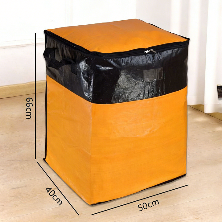 Collapsible Storage and Moving Bag – Heavy-duty handles &amp; zippered closure – Folds flat, perfect for moving, travel or closet organization – reusable &amp; easy to clean 🏠