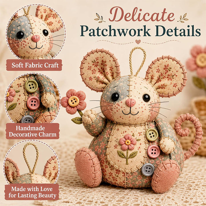 🎁  LIMITED-TIME DEAL! Handcrafted Vintage Mouse Plush Sewing Kit – Charming Retro Design, Complete DIY Craft Set &amp; Thoughtful Handmade Gift ✨