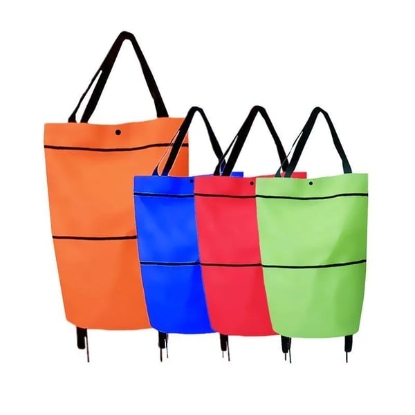 Chariot de courses pliable 2 en 1
