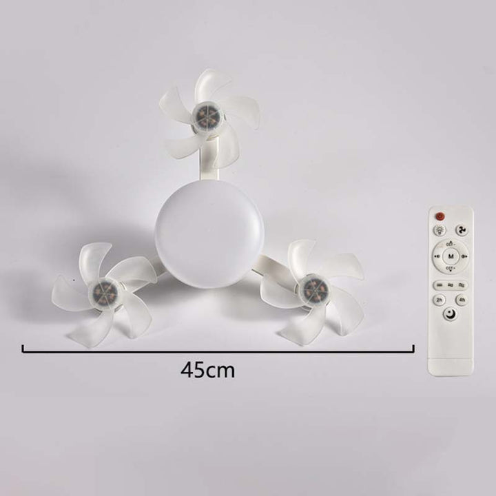 Remote-Controlled LED Ceiling Fan Light