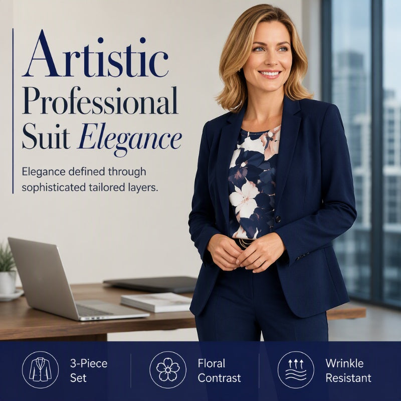 Bestseller🏆👔 Executive 3-Piece Suit – Timeless Silhouette &amp; Effortless Polish for Every Occasion
