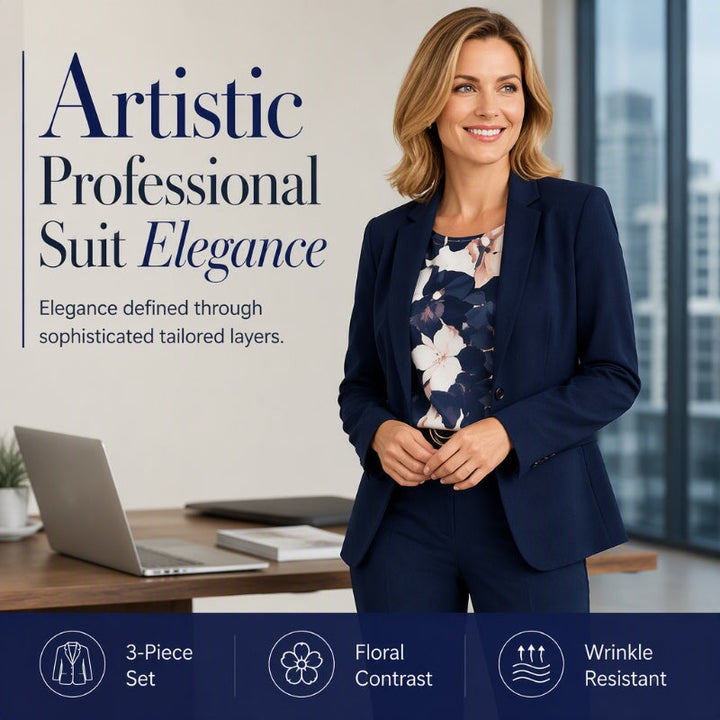 Bestseller🏆👔 Executive 3-Piece Suit – Timeless Silhouette &amp; Effortless Polish for Every Occasion