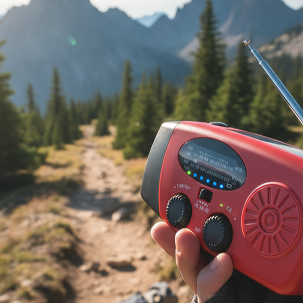 📻 58% OFF NOW!🔋Multifunctional Portable Solar Emergency Radio – Power Bank, Hand Crank &amp; Weather Alert⚡
